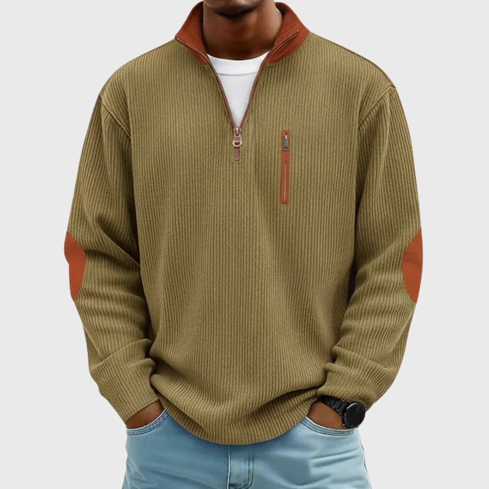 Clean Line Zip Pullover