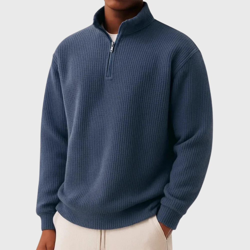 Essential Knit Quarter-Zip Pullover