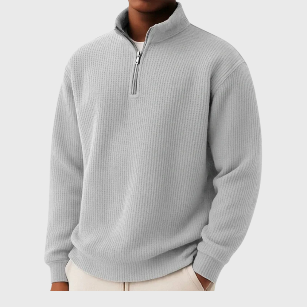 Essential Knit Quarter-Zip Pullover