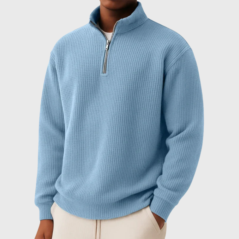 Essential Knit Quarter-Zip Pullover