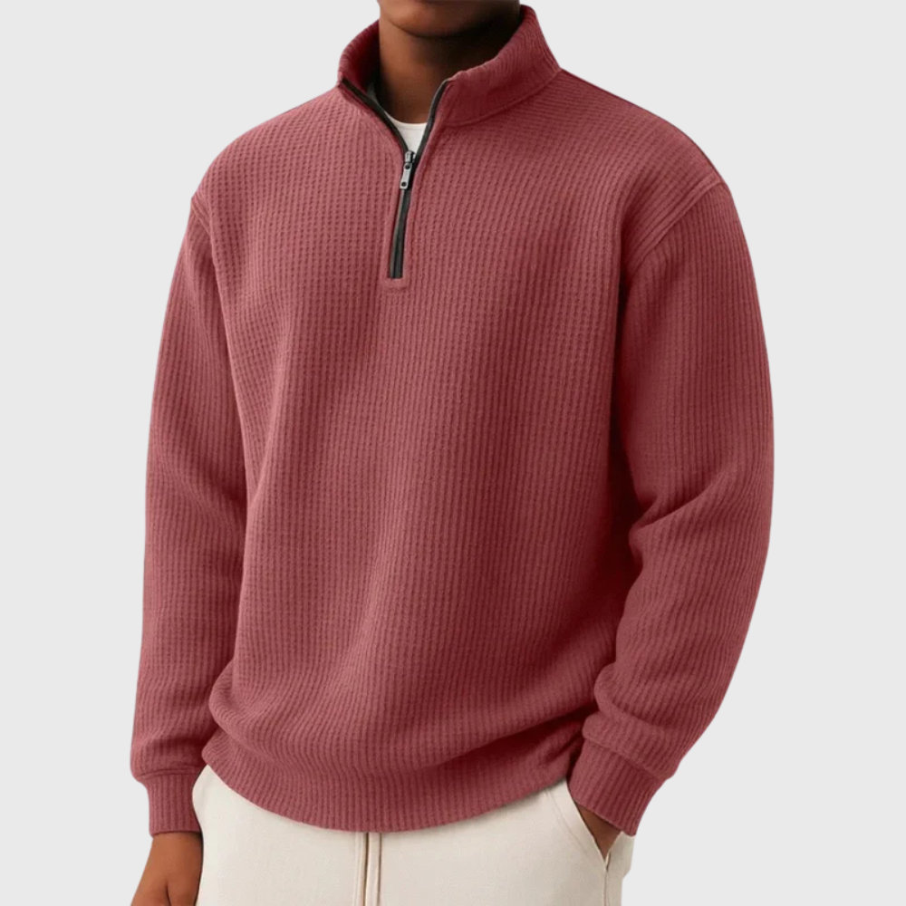 Essential Knit Quarter-Zip Pullover
