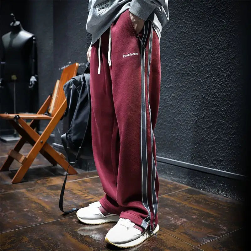 Wide-Leg pants with Side Stripes