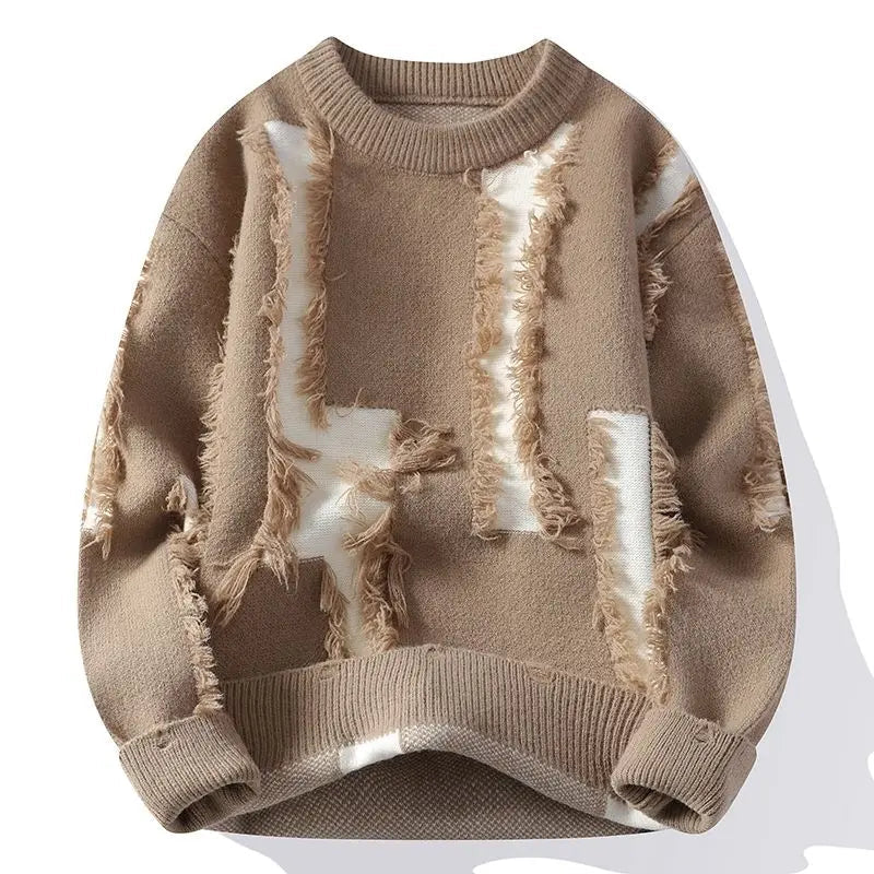 Patchwork Knitted Sweater