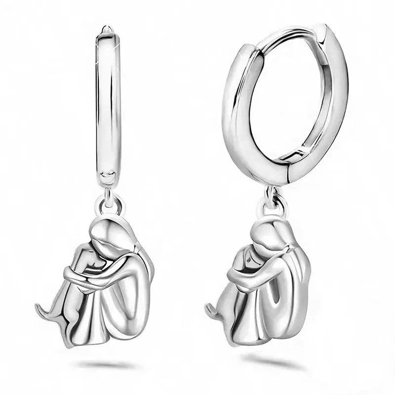 Ginny™| Earrings "Girl and Dog"