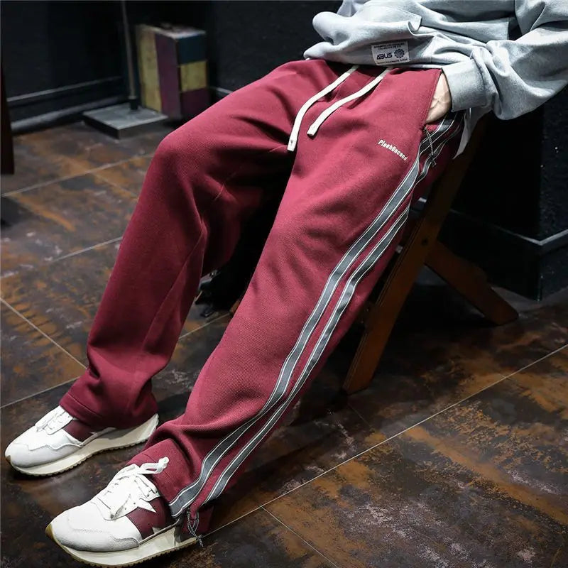 Wide-Leg pants with Side Stripes