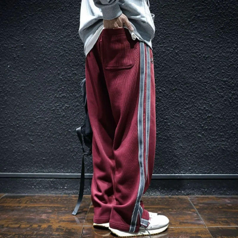 Wide-Leg pants with Side Stripes