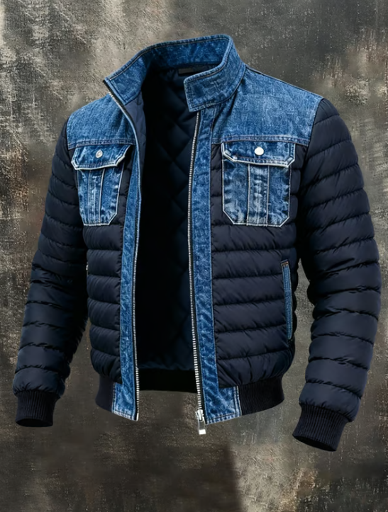 Hybrid Quilted Denim Jacket