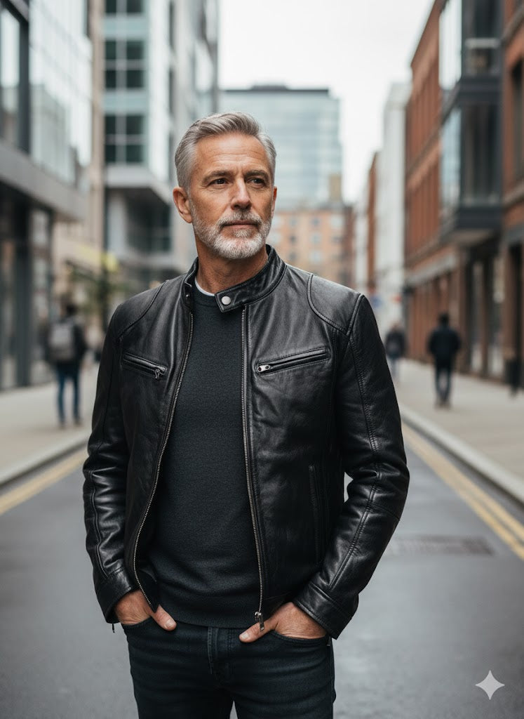 Men's Casual Leather Jacket