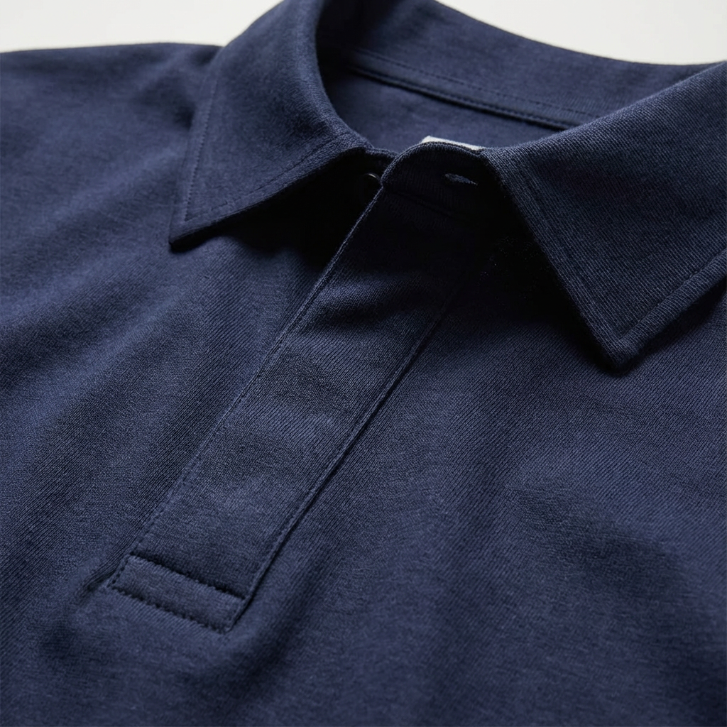 Long-Sleeved Polo Shirt
