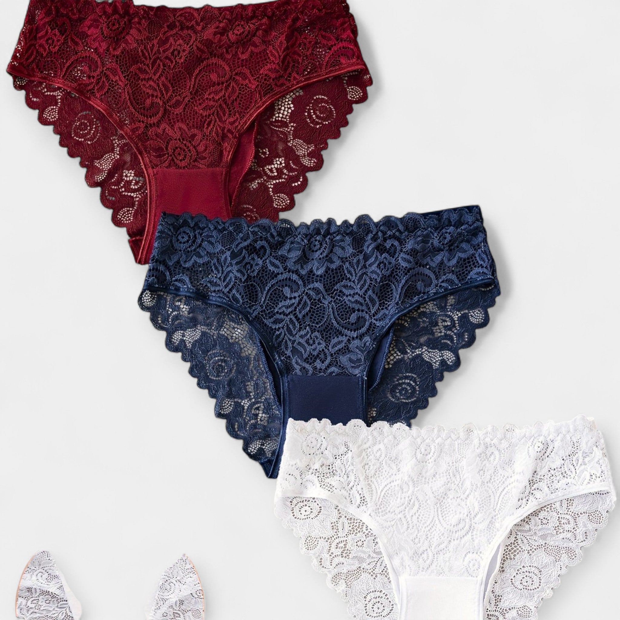 3-Pack Lace Briefs