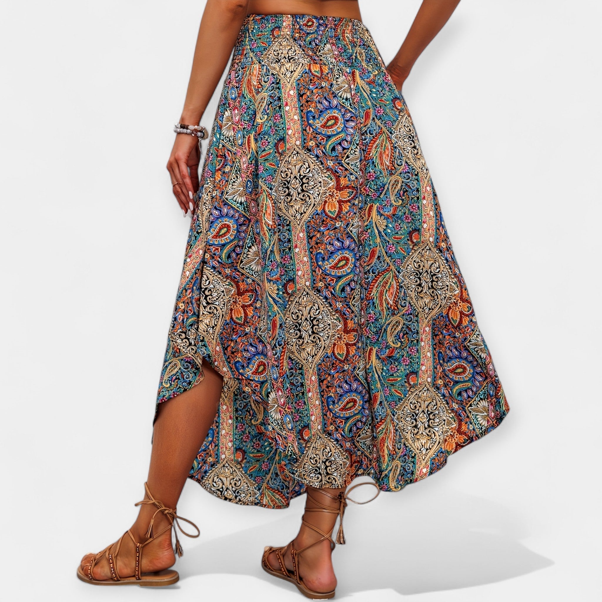 A-Line Floral Skirt