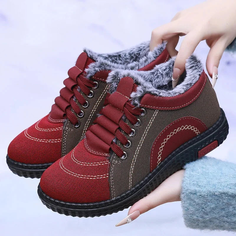 Winter boots made of fleece lining