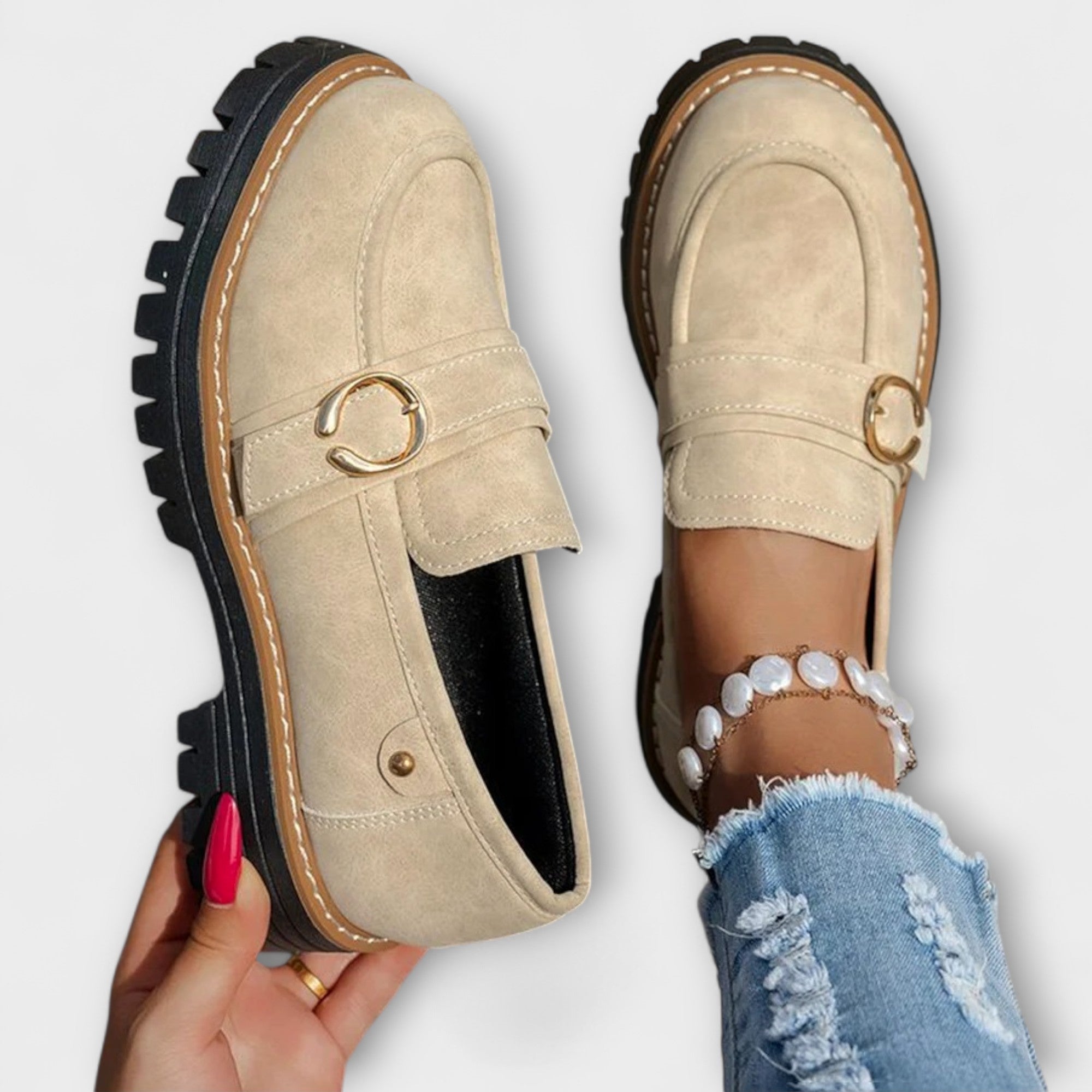 Loraâ„¢ | Casual Round Toe Moccasins