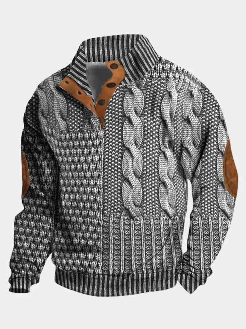 Vintage Print Sweater