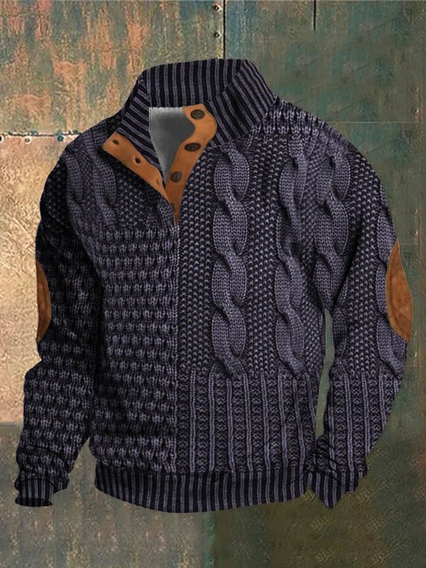 Vintage Print Sweater