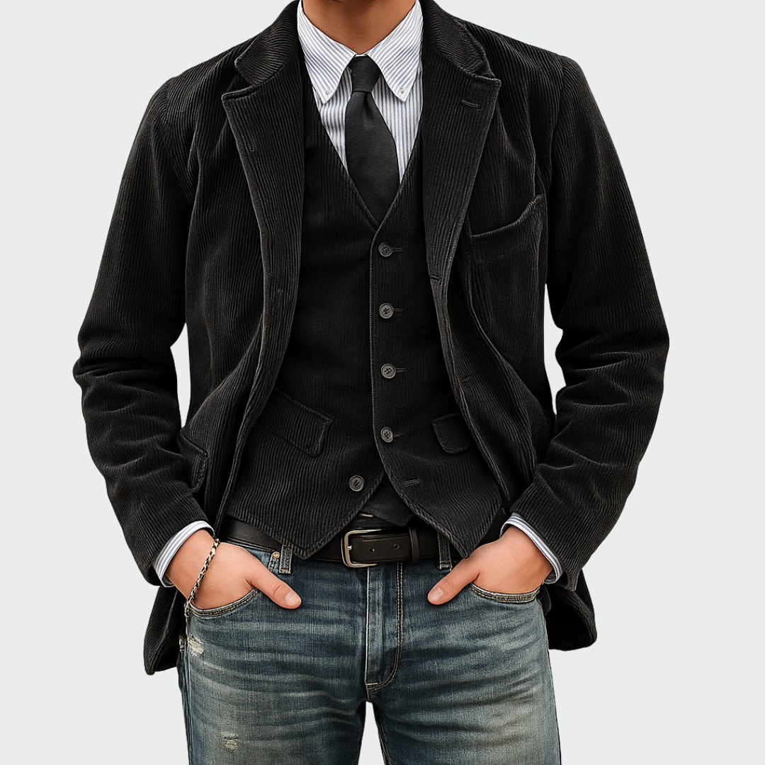 Tommy | Velvet Blazer & Waistcoat Set