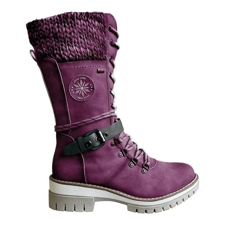 Side zipper twist boots