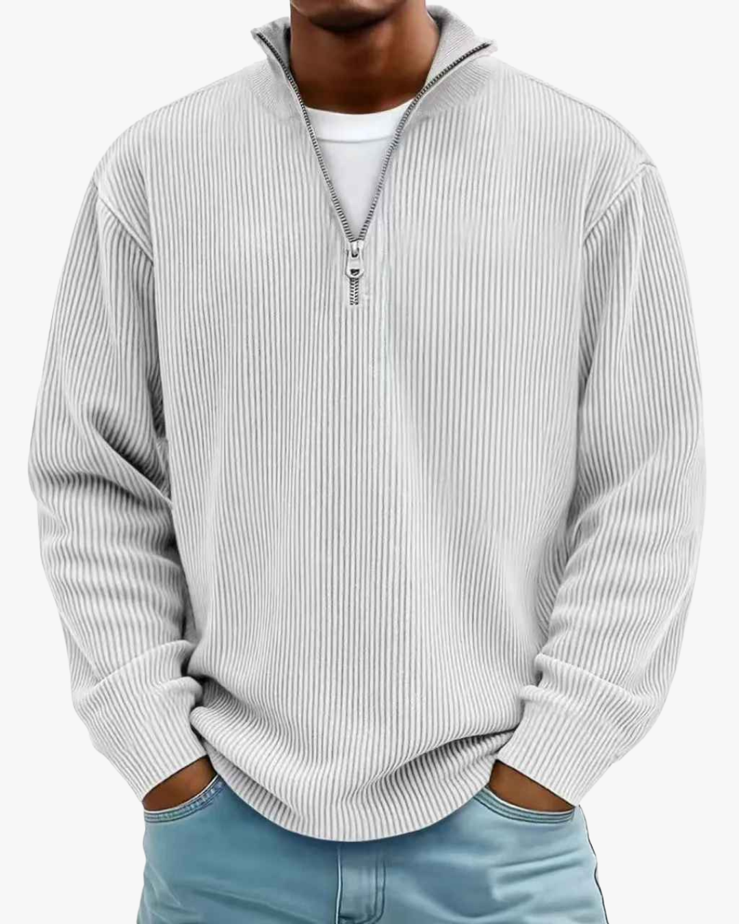Jason Trendy & Elegant Half-Zip Sweater