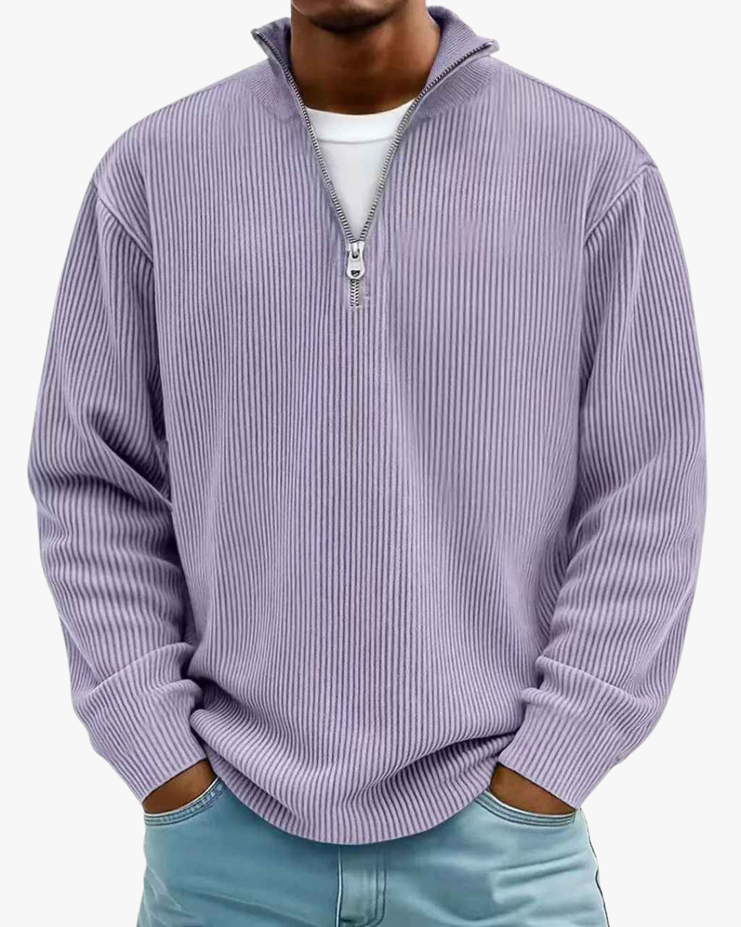Jason Trendy & Elegant Half-Zip Sweater