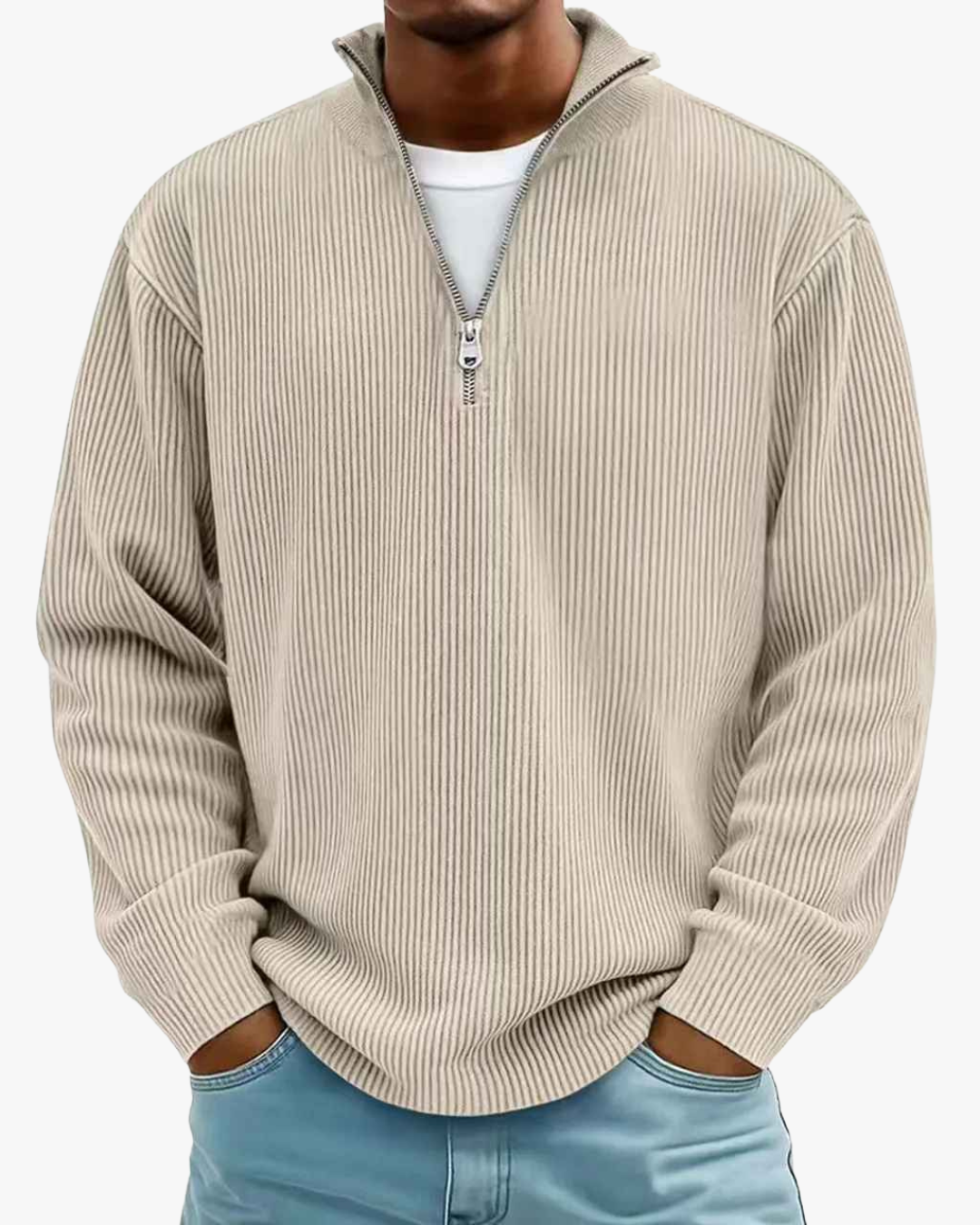 Jason Trendy & Elegant Half-Zip Sweater