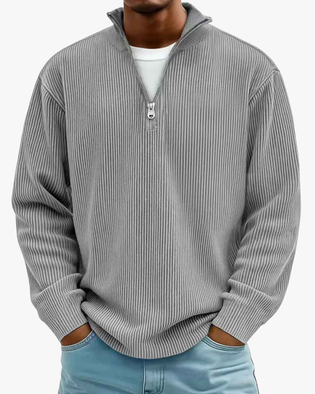 Jason Trendy & Elegant Half-Zip Sweater