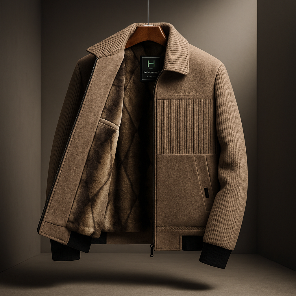 Fleece jacket with a faux fur lining