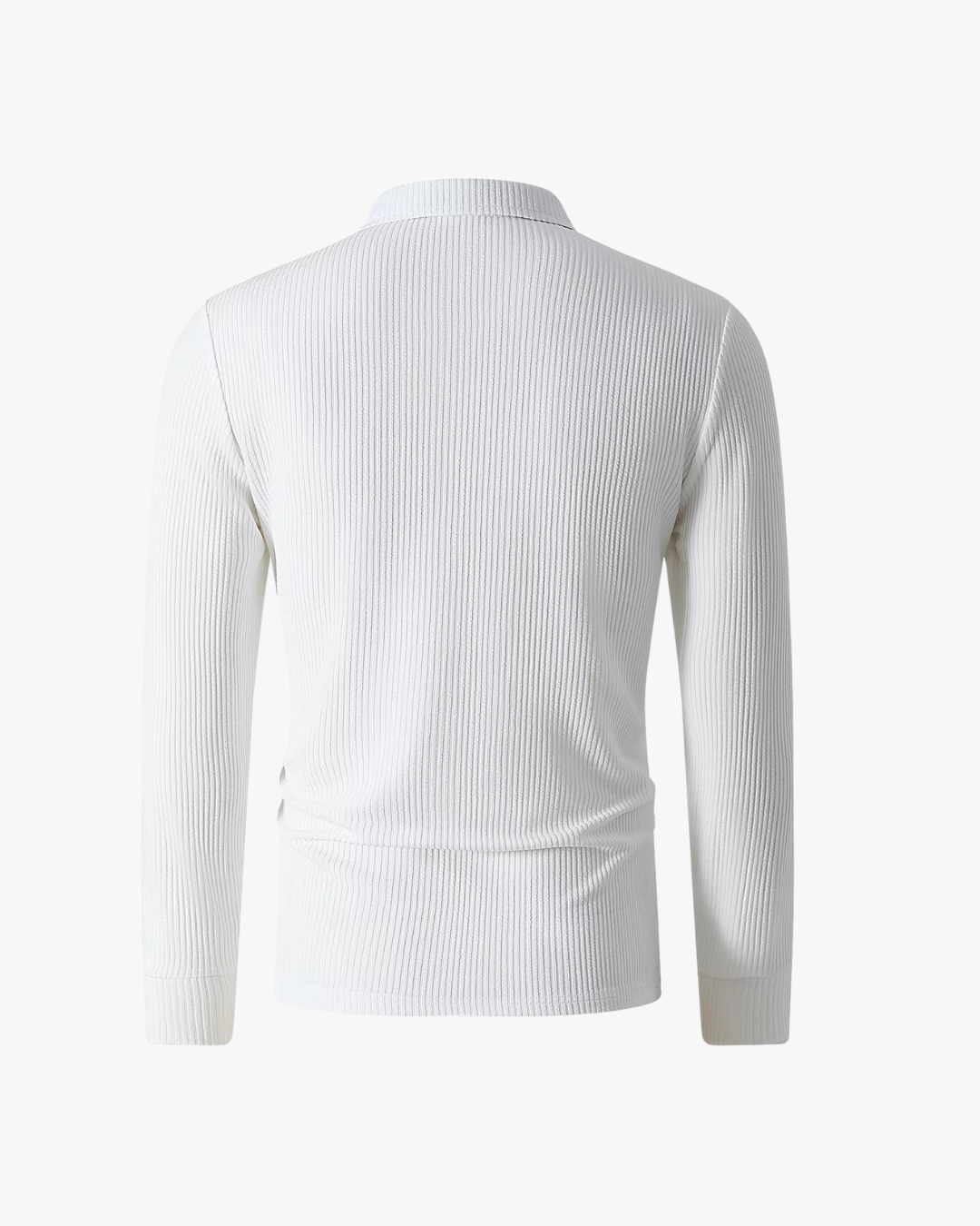 Diego Ribbed Long Sleeve Polo