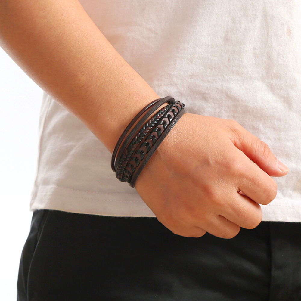 Leather Braided Viking Bracelet (1+1 Free)