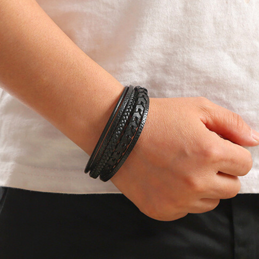 Leather Braided Viking Bracelet (1+1 Free)