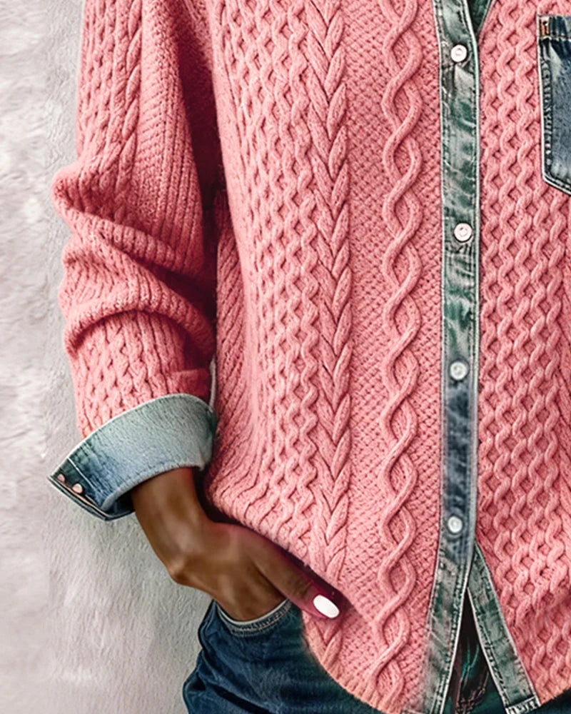 Denim Patchwork Shirt