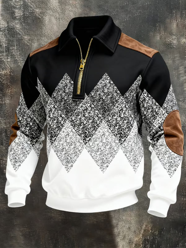 Men's Sweatshirt with Elegant Zip