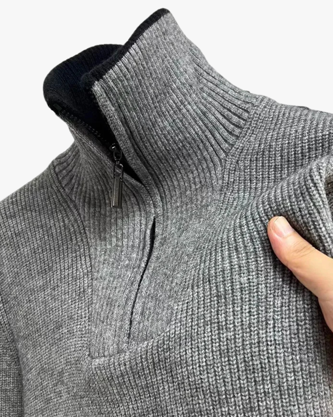 Tate Wool Half-zip Sweater