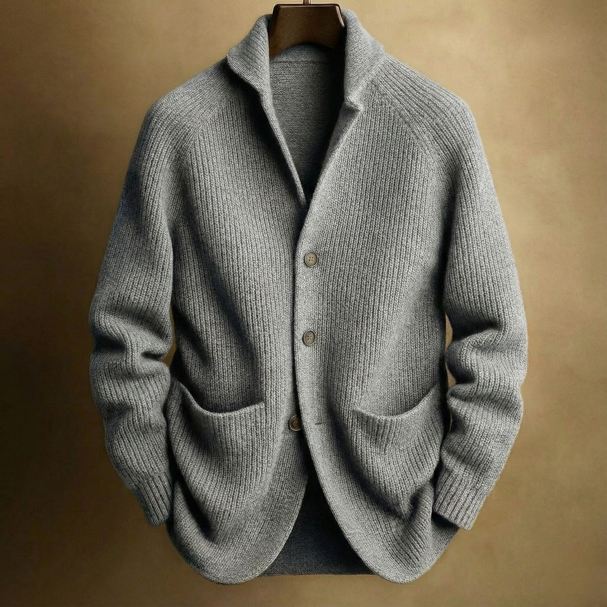 Corduroy Wool Cardigan For Men