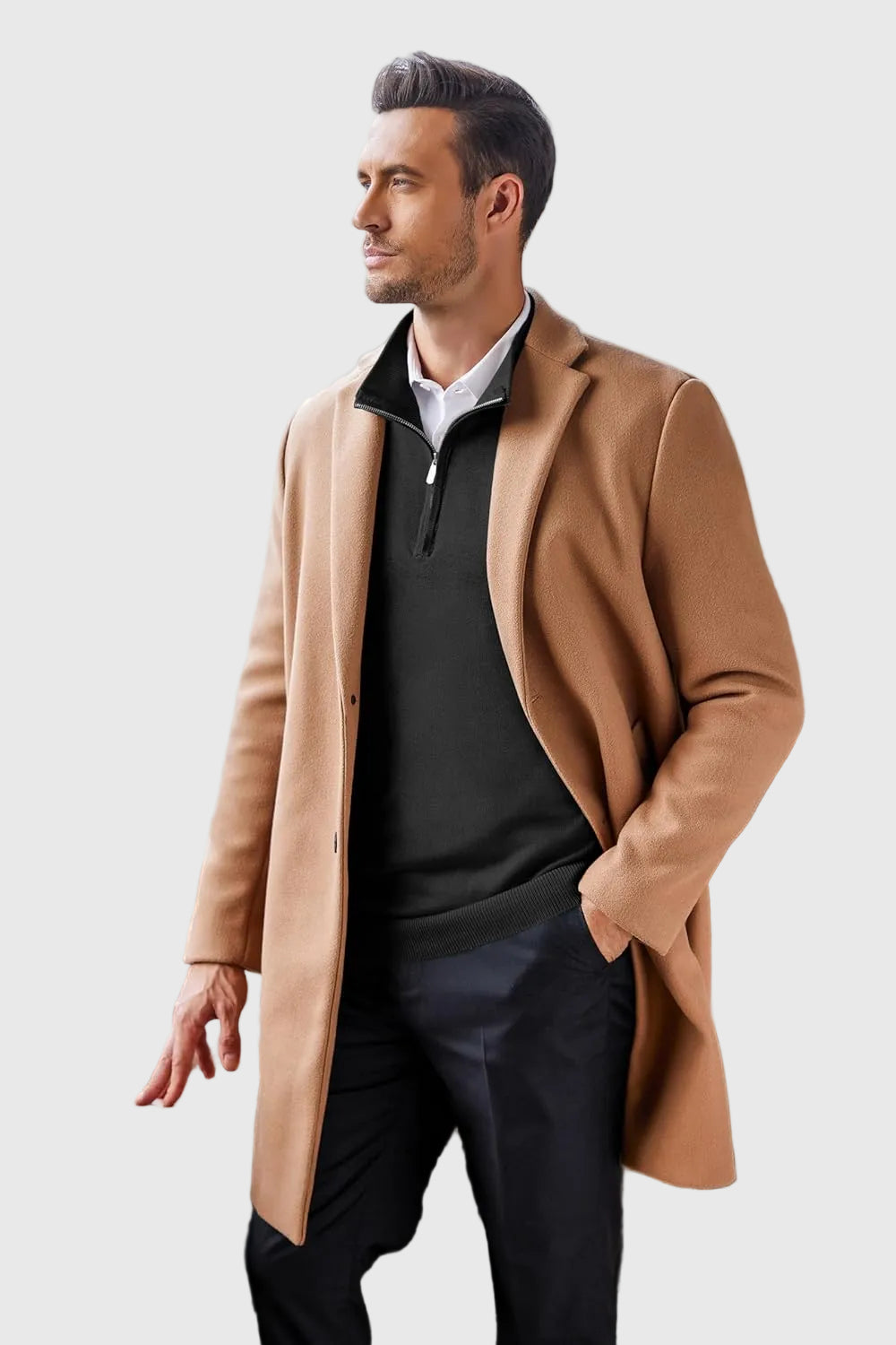 Refined Quarter Zip Sweater