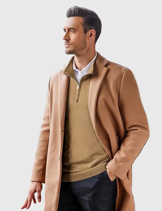 Refined Quarter Zip Sweater