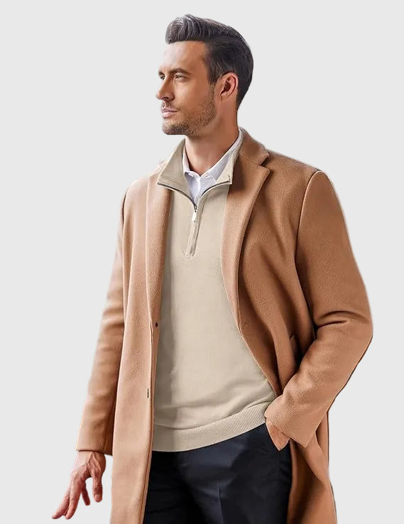 Refined Quarter Zip Sweater