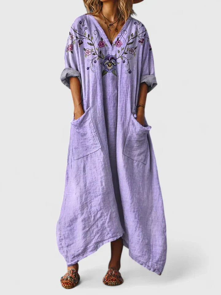Comfortable A Line Maxi Dress