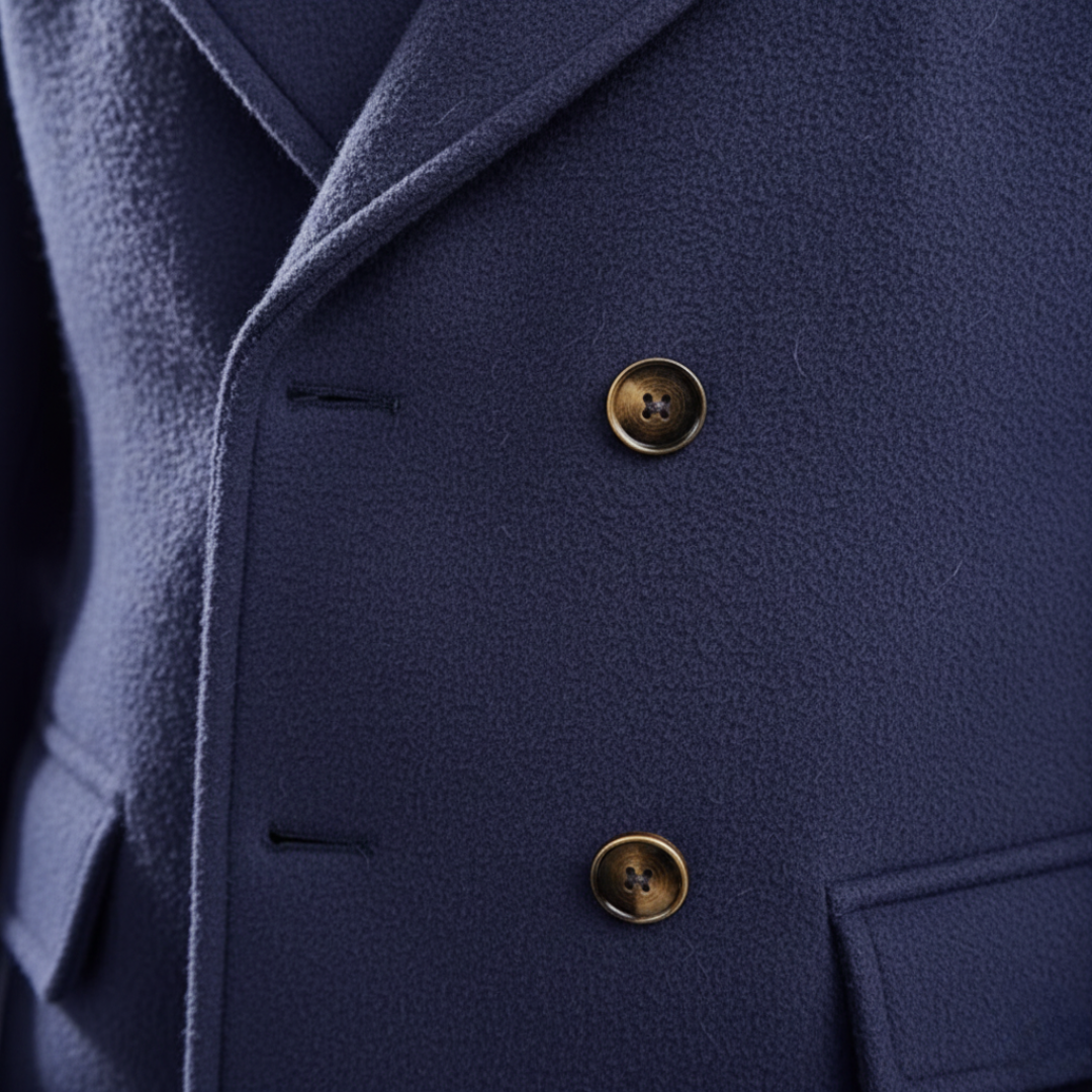 Men's Double-Breasted Winter Wool Coat
