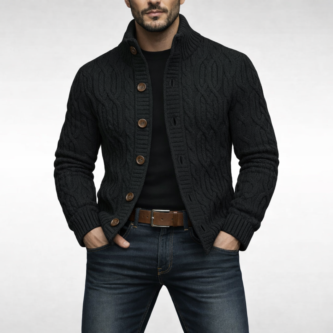 Classic comfort modern feel cardigan