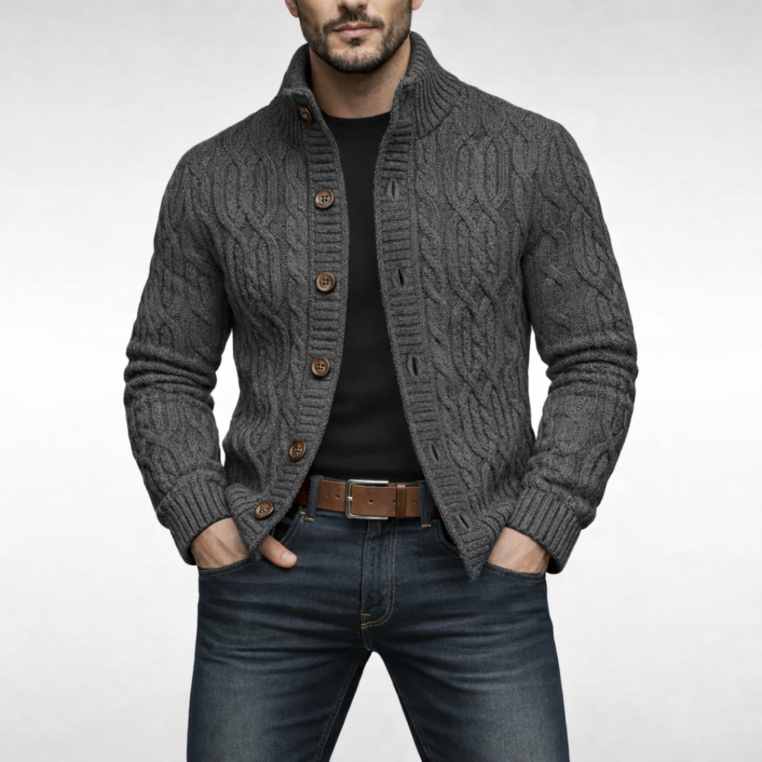 Classic comfort modern feel cardigan