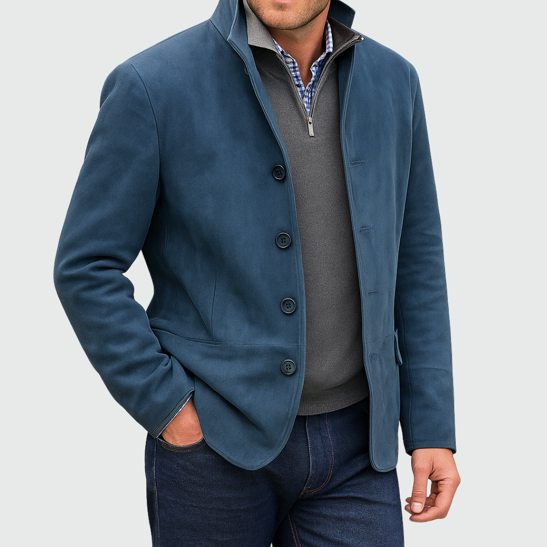 Classic suede blazer