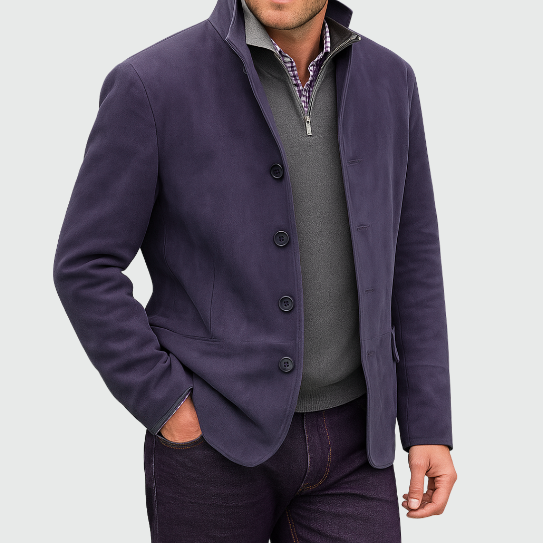 Classic suede blazer