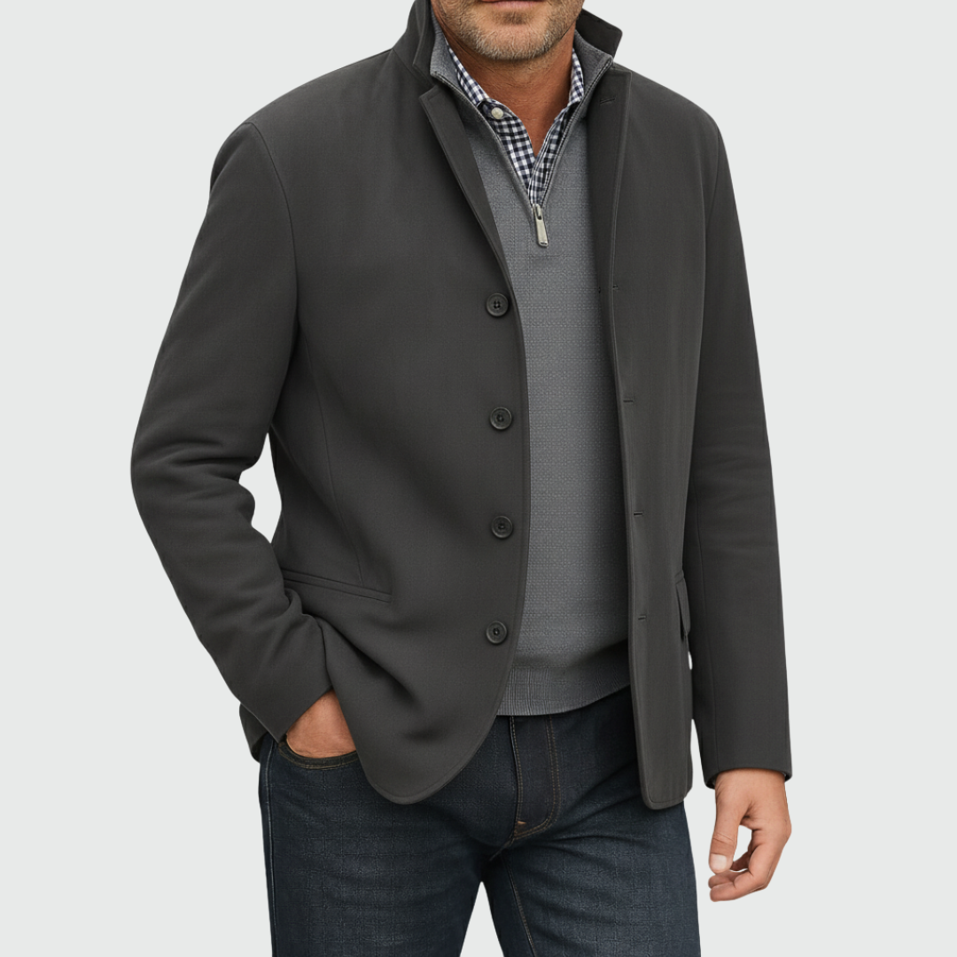 Classic suede blazer
