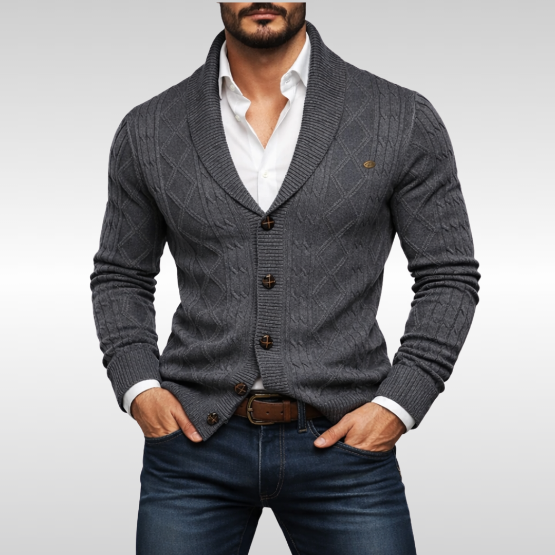 MODERN FIT CABLE CARDIGAN