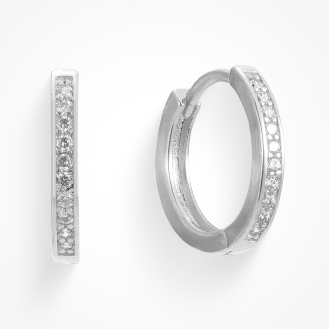 Hoop Earring with Zirconias