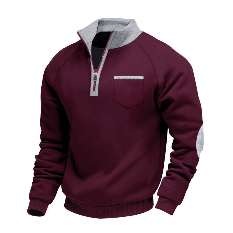 Men's fleece half-zip sweater