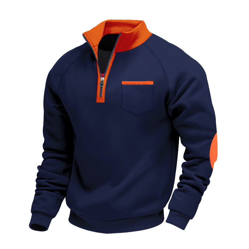 Men's fleece half-zip sweater