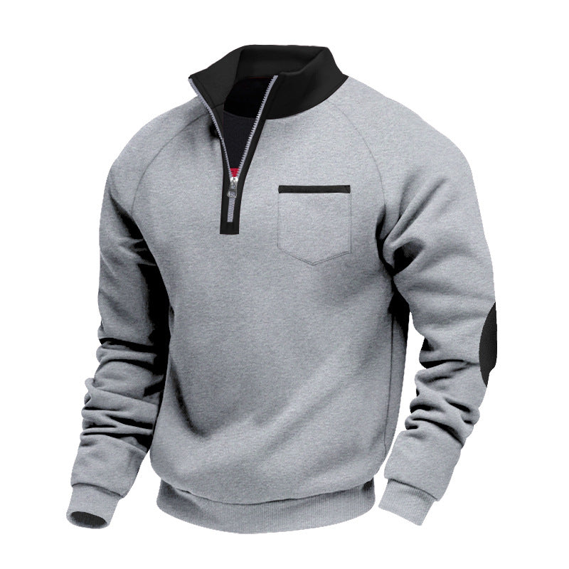 Men's fleece half-zip sweater
