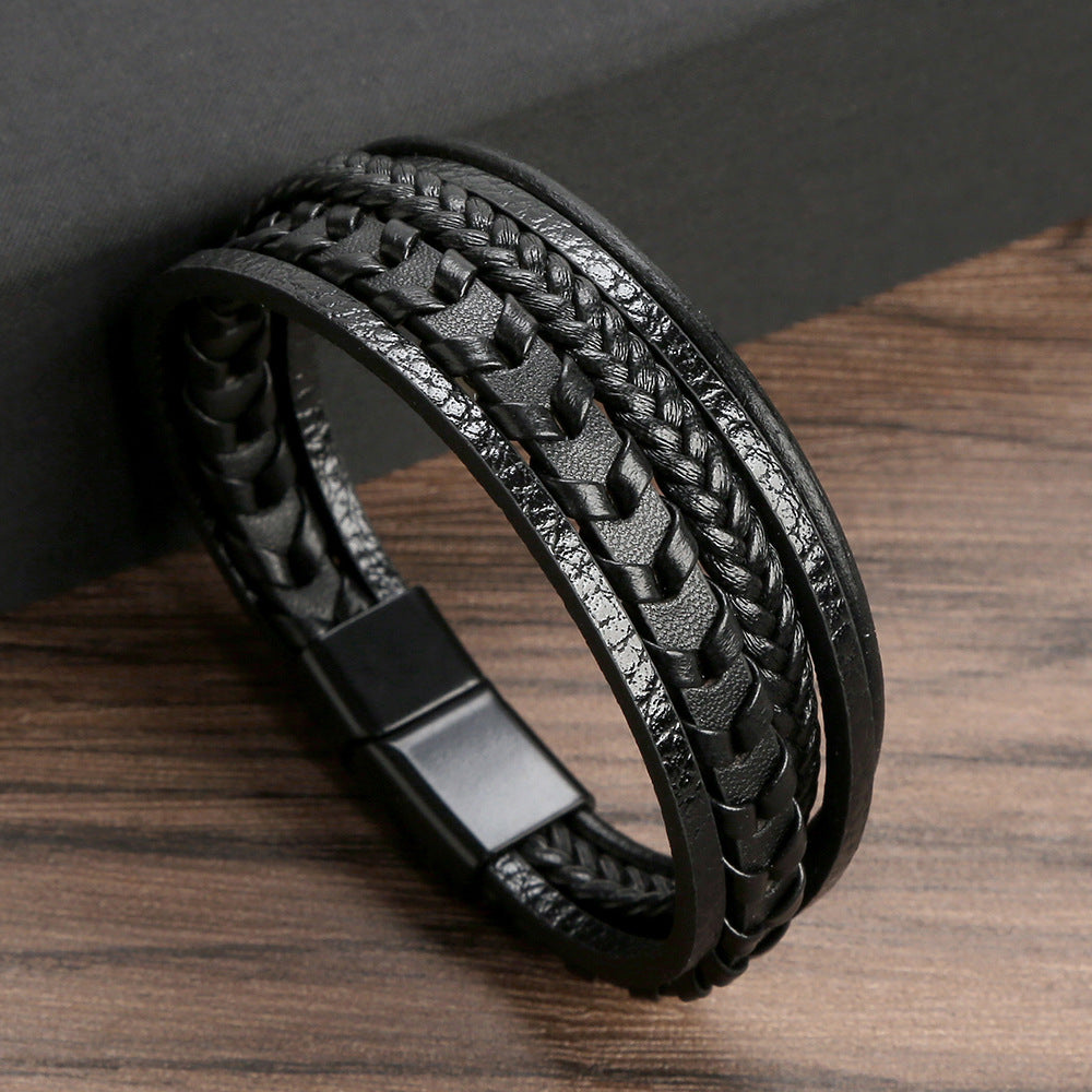 Leather Braided Viking Bracelet (1+1 Free)