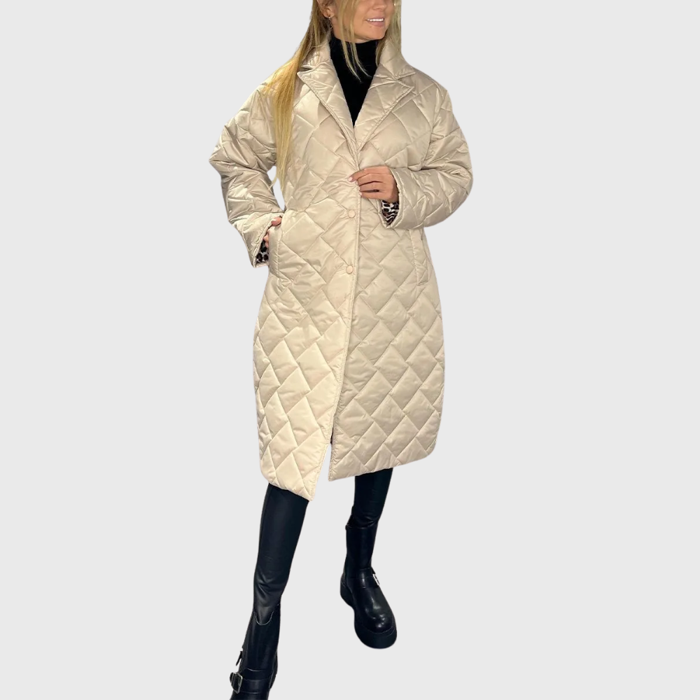 Reversible quilted coat